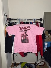 Vintage 2007 Ginuwine Men, Money, & Gold Diggers Stageplay Promo T-Shirt Pink XL picture