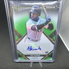 Topps 2021 Triple Threads Akil Baddoo Emerald Auto #RAC-ABA Tigers MLB /50 picture