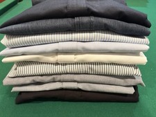 Tommy Hilfiger Men's Button-Up LS shirts Lot of (9) Size M Pattern & solid EUC picture