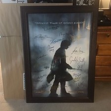 Difficult Times Lie Ahead, Harry Signed 30 Cast Members Poster Framed COA picture