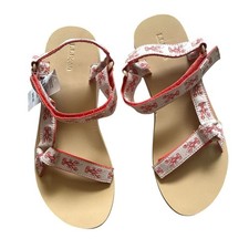 L.L.BEAN MAINE ISLE SARAFITZ 4 POINT SANDAL LOBSTER PRINT 11 picture
