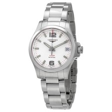 Longines Conquest Quartz Silver Dial Watch L3.316.4.76.6 picture