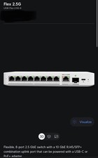 Ubiquiti UniFi USW-Flex-2.5G-8 8-Port 2.5GbE Managed Switch 10Gbps SFP+ picture
