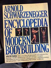 Vintage 1985 Arnold Schwarzenegger Encyclopedia Modern Bodybuilding HARDCOVER picture