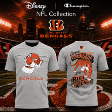 HOT  Cincinnati Bengals x Disney Shere Khan The Jungle Book Graphic T-Shirt V2 picture