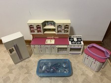 Vintage 1996 Tyco Kitchen Littles Deluxe Kitchen Set (with tons of accessories) picture