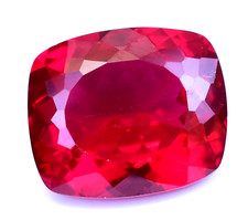 13.30Ct Natural Myanmar Red Spinel Certified Cushion Cut Flawless Loose Gemstone picture