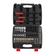 61PCS Thread Chaser Set UNC UNF Metric Thread Restorer Tool Rethreading picture