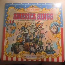 Disneyland America Sings 1974 LP By Burl Ives W/Book Walt Disney Sound Track picture
