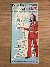Drive thro' Britain with AVIS 1970s Travel Brochure and Map Vintage VGC 1 picture
