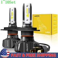 Super Bright 9003 LED H4 Hi-Lo Beam Headlight Bulb 6000k Free Return 1-10Set picture