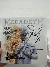 Signed Megadeth CD Insert Dirk Verbeuren LoMonzeo Dave Mustaine Auto picture