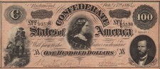 1864 $100 T65 *Repro* CSA Currency Soldiers, Lucy Pickens & George Randolph picture