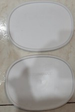 2 PCS Corningware F-2-PC Oval French White Lid Cover for 2.5qt/1.5qt Baking Dish picture