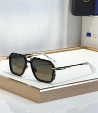 T-HENRI SHADOW Black Aviator Sunglasses Brown Gradient Lens Gold Detail 55-18-14 picture