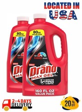 Drano Max Gel Drain Cleaner Clog Remover Fast Acting Shower Kitchen Sink 80 oz 2 picture