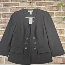 NEW White House Black Market WHBM $99 Cropped 6 Button Wardrobe Capsule SZ 4 NWT picture