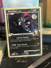Pokémon Weavile G LV. 48 Holo Rare Card 17/127 Platinum 2009 NM Condition picture