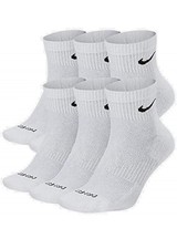 Nike Everyday Cushion Drifit Men's Ankle Socks, Size Large WHİTE 6pairs  picture