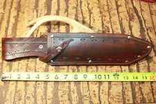 Beautiful Custom THICK leather { XL-BOWIE } knife sheath_USA.. picture