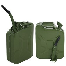 2pc 5 Gallon Jerry Can  Steel Green Military NATO Style 20L Storage Tank picture