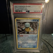 Pokémon Ditto (Squirtle) Promo Games Expo 2007 PSA 7 Graded picture