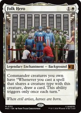 MTG Folk Hero [Marvel Super Heroes Commander] Near Mint Magic picture