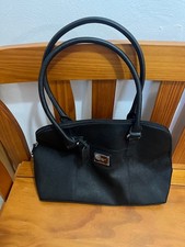 Tignanello Clean & Classic Black Saffiano Leather Satchel Handbag A255207  picture