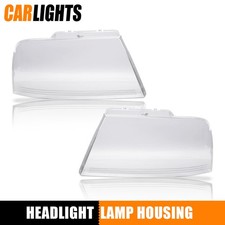 2PC Transparent Headlight Shade Lens Cover Fit For 2004-2008 F150 Lincoln Mark picture