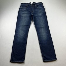 J.Crew Jeans Mens 31x30 Blue Denim 770 Straight Leg Dark Wash Stretch Cotton picture