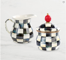 Mackenzie-Childs Courtly Check Creamer & Sugar Bowl Set picture