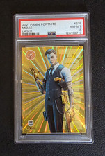 Panini 2021 Fortnite Midas Laser #218 Hologram PSA 8 Cert 128132717 picture