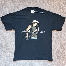 Vintage Chris Cagle Chicks Dig It Double Sided Concert Tour Shirt Medium Y2K 🎸 picture