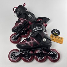 K2 Inline Skates Alexis 90 BOA 2021 Black/Burgundy Women's US Size 4 picture
