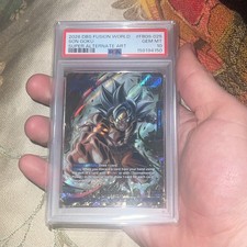 Bandai DBS Fusion World Son Goku FB09-025 Super Alt Alt Art Foil PSA 10 picture