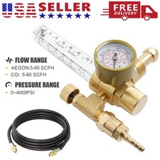 Mig Tig Flow Meter Regulator Argon CO2 Gas Welder Welding Weld Regulator Gauge picture