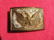 Original INDIAN WAR BRASS WAIST BELT BUCKLE 1874 PATTERN ca. 1890 picture