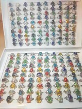 100pcs Women Lady's Jewelry Wholesale Mixed Lots Ring Glass Natural Stone Rings picture