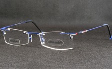 Vintage YABI Cool Spirit 1010 F153 Blue Red Silver Black EYEGLASSES 49-19-130mm picture