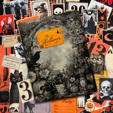 Junk Journal Ephemera 50+ Pc Vintage Style Halloween Folio Paper Pack VOL1 picture