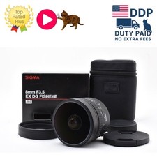 [ Near MINT in Box ] SIGMA 8mm f/3.5 EX DG Fisheye Lens For Canon From JAPAN picture