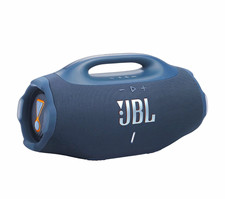 JBL Boombox 4 Bluetooth Portable Boombox Speaker w/ Carry Handle Blue picture