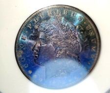 1885-O MORGAN DOLLAR $1 MS67  Rare Toning  picture