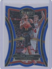 2019-20 Panini Select Premier Level Blue Prizm /249 Trae Young #149 picture