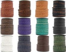 Xsotica® Round Bolo Braided Leather Cord 3 mm picture