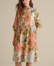 Soft Surroundings Bellicia Embroidered Floral Midi Dress Pink PXL Petite XL New picture