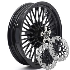 16x3.5 Fat Spoke Front Wheel Rotors for Harley Touring Electra Glide 00-07 FLHTC picture