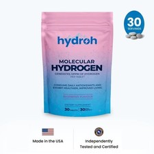 Hydroh Hydrogen Water Tablets 30-Day Supply - Raspberry or Unflavored 12PPM picture