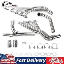 Exhaust Headers W/Y Pipe Fit 14-17 Escalade Silverado Sierra 5.3L 6.2L Long Tube picture