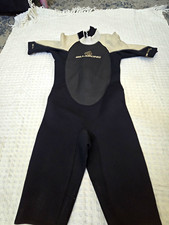 Billabong Women's Full Wetsuit Black/Gray Size XL Slant Zip Full Suit picture